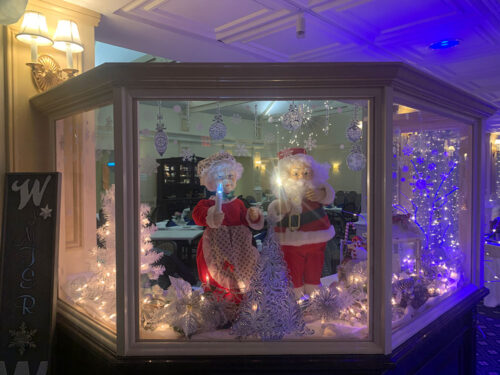 Mr and Mrs Claus display